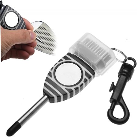 Golfkølle rille renser, golfkølle børste, golf divot værktøj, rille skærper golf, golfkølle