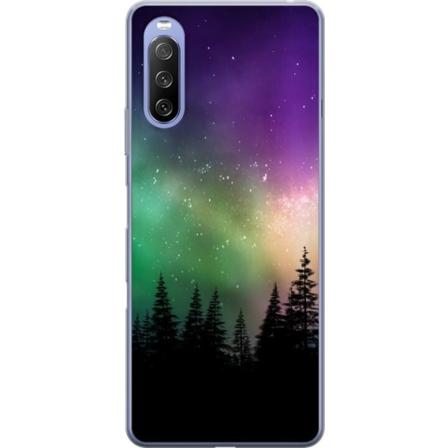 Sony Xperia 10 III Läpinäkyvä kuori Revontulet