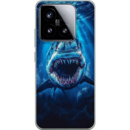 Kompatibelt Mobilskal till Xiaomi 15 Vithaj i mörker