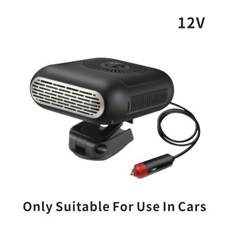 Kannettava asuntoauton lämmitin autoihin, 2-in-1 energiaa säästävä ja nopea lämmitys tai puhallus auton sisällä, 360 astetta säädettävä suunta, sopii 