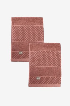 Redlunds - Spa frotté 50x70 2-pakning - Rosa - Håndklær - 50X70 - Fra Homeroom