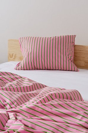 Jotex - Pudebetræk Økologisk Rosa/grøn - SIMA - Køb Pudebetræk hos Jotex