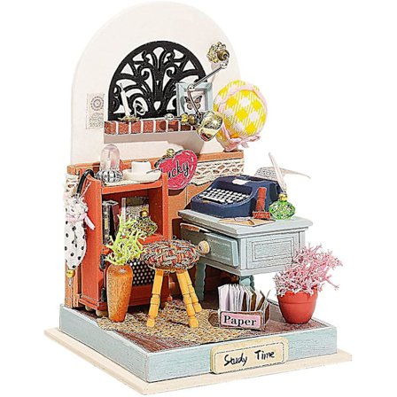 DIY Miniatyr Møbel Dukkehus Sett Baderomssett (Record Mood)