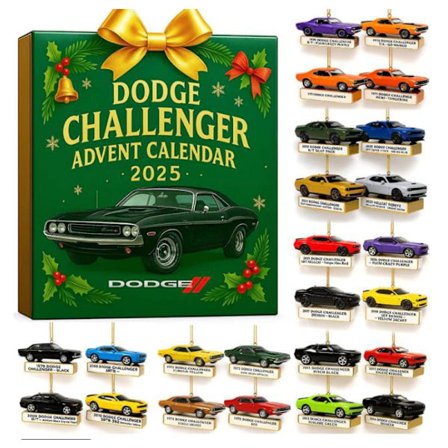 DODGE CHALLENGER Julekalender - Julegave Akryl Vedhæng
