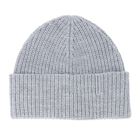 Herschel - Grigio cuff Beanie - Watch Cap Vertical Id Beanie Heather Light Grey Cuff @ Hatstore