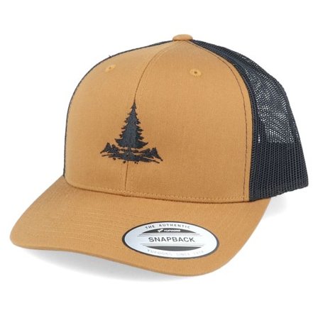 Hunter - Brun trucker Keps - Pinetree Retro Caramel/Black Trucker @ Hatstore