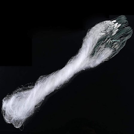 Fiskegarn, 3-fingret nylon fiskenet, 1m x 20m til agnfangst