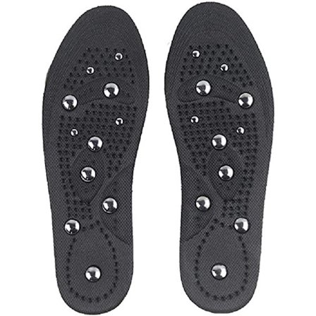 Sorte størrelse s-magnetiske terapi indlægssåler åndbare massage indlægssåler