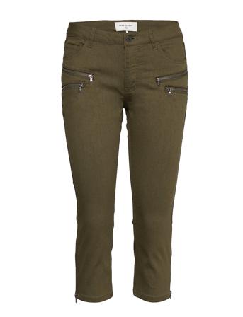 Fqaida-Ca Trousers Capri Trousers Grønn FREE/QUENT