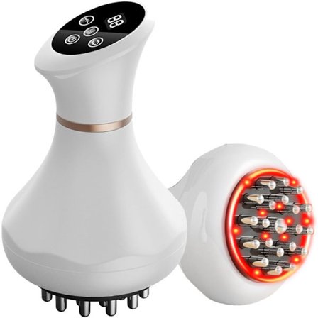 Elektrisk Lymfemassager, Dyb Cellulite Kropsmassageapparat med Display, Slankende Skulpturerende Afslapningsværktøj til Hjemmespa