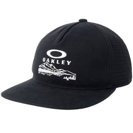 Oakley - Svart trucker Keps - Session Graphic Pitch Black A-Frame Trucker @ Hatstore