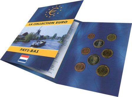 Holland - Euro møntsæt i folder - Fransk