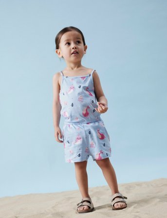 name it Nmfvigga Strap Suit - Blue - 110