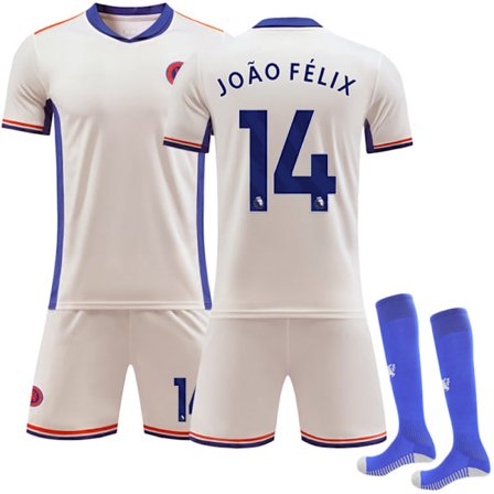 2425 Chelsea Nytt Borta Fotbollströja Felix Tröja Med Strumpor