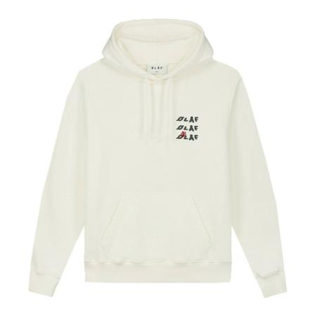 Olaf Hussein United Hoodie , Wit , Heren , Maat: L