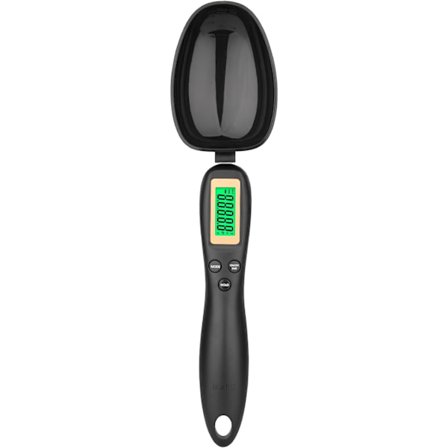 Digital mätning sked, vägnings sked skala 500g / 0.1g hög precision med LCD-skärm display för kök