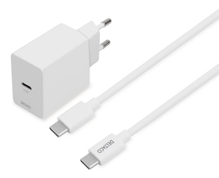Deltaco USBC-AC146 strømadapter - 24 pin USB-C - 20 watt