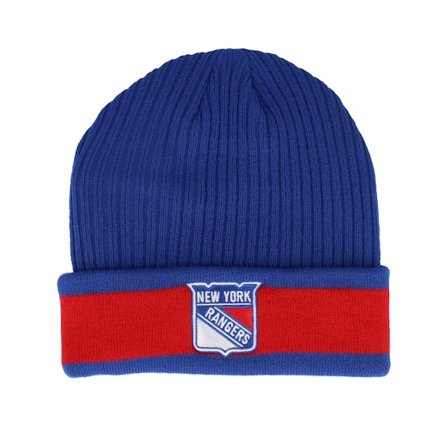 Fanatics - Azul cuff Beanie - New York Rangers Beanie Deep Royal/Red Cuff @ Hatstore