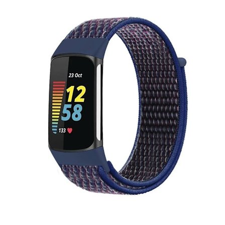 Rem för Fitbit Charge 5 Smart Watch Tillbehör Sport Nylon Loop Armband Armband Correa Pulsera för fitbit Charge 5 Band