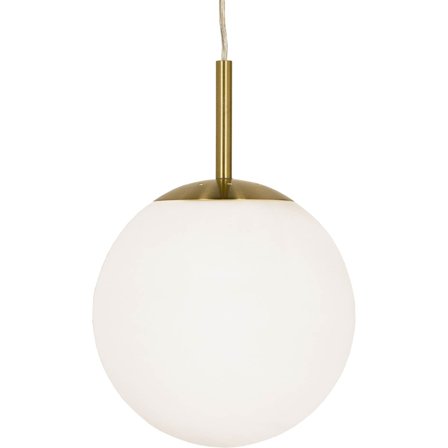 Aneta - Taklampe Opal 65629-25 mattmäss/opalvit Messing
