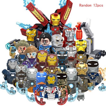 MOC Mini Anime Actionfigurer Marvel Superhjälte Stora karaktärer Byggstenar Klossar DIY Hot Toys för BARN Födelsedagspresenter