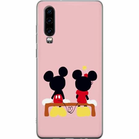 Huawei P30 Genomskinligt Skal Happy