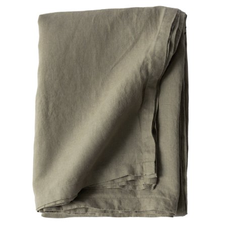 Tell me more Dug i hør 145 x 270 cm, olive | KitchenOne