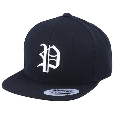 Kiddo Cap - Black - snapback - Cap - Kids P Letter 3D Black Snapback - Hatstore