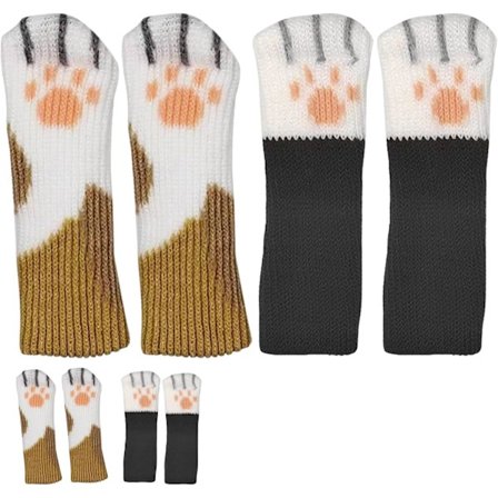 Kattklo Stolbensstrumpor Söta Djur Bordsbensskydd med Golvskydd Skyddar Golv Minskar Ljud Kan Användas för Ro