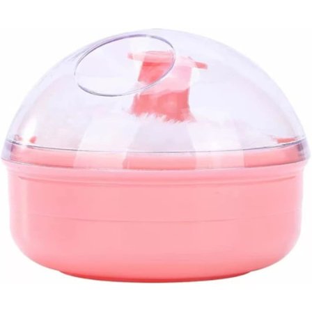 2 stk. Store Kropspudder Puff Svampboks og Puderbeholder med Puff Svampboks Svampeholder til Baby Kvinder Piger