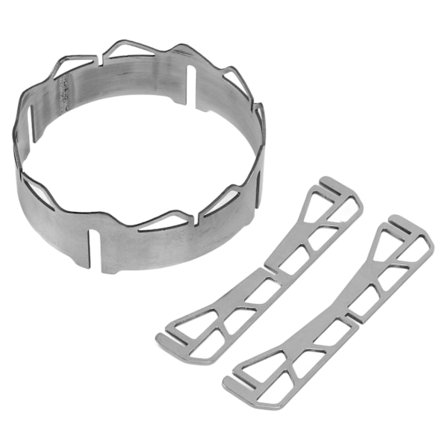 Vindskærm til gasblus i rustfrit stål - Vindtæt ring til udendørs campingudstyr