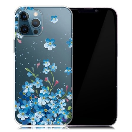 Deco iPhone 13 Pro Max skal - Blå Blommor