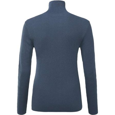 Yaya, Turtleneck sweater vintage indigo blue Blauw, Dames, Maat:L,Katoen