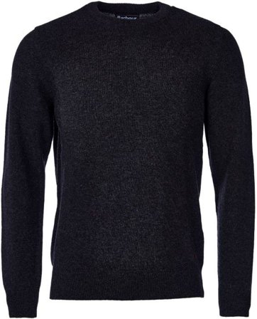 Barbour M's Patch Crew Charcoal