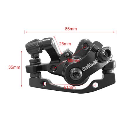 Aluminiumlegering Cykelbroms Utomhuscykel MTB Mountainbike Främre Skivbroms Mekanisk Bromsok