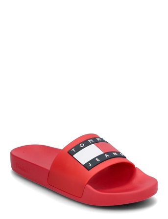 Tommy Hilfiger Tommy Jeans Flag Pool Slide - Red - 37