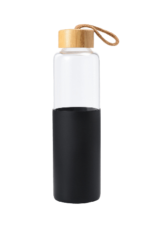 Åhléns Home Glasflaska med lock MOA 600 ml Köksredskap Svart ONESIZE