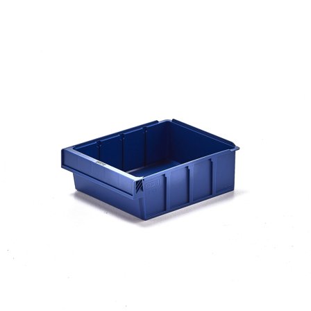 Stores box DETAIL, fits 3 dividers, 300x230x100 mm, blue