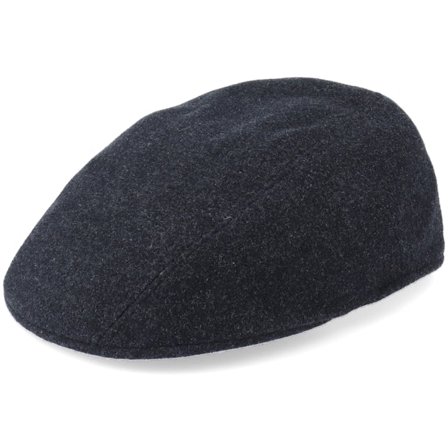 Stetson - Black - flatcap - Cap - Ivy Cap Wool/Cashmere Black Flat Cap - Hatstore