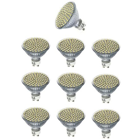 10 kpl GU10 LED-lamppua 4W Spottivalo 400lm
