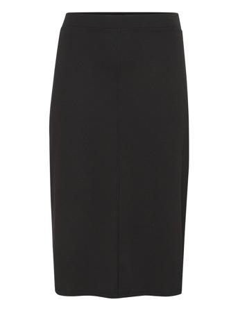 Kcjenna Jersey Skirt Skirts Knee-length & Midi Skirts Black Kaffe Curve