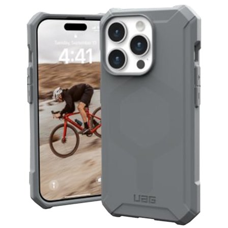 UAG Essential Armor Magsafe - beskyttelsesdeksel for iPhone 15 Pro (sølv)