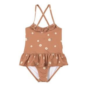 Kuling Desert Daisy Biarritz Swimsuit 122/128 cm - Swimwear and coverups - 122/128 cm - Brown