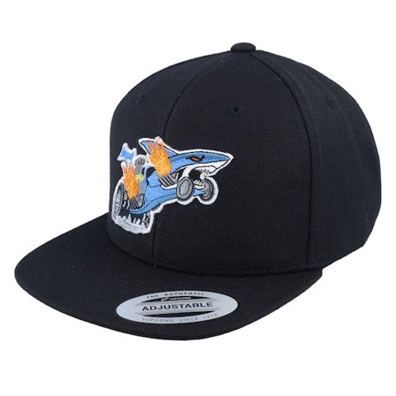 Kiddo Cap - Svart snapback Caps - Kids Shark Drag Car Kids Black Snapback @ Hatstore