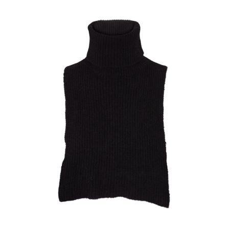 Basic Apparel Claudine Turtle Neck Sort, Dame Rullekraver, Størrelse: ONE Size