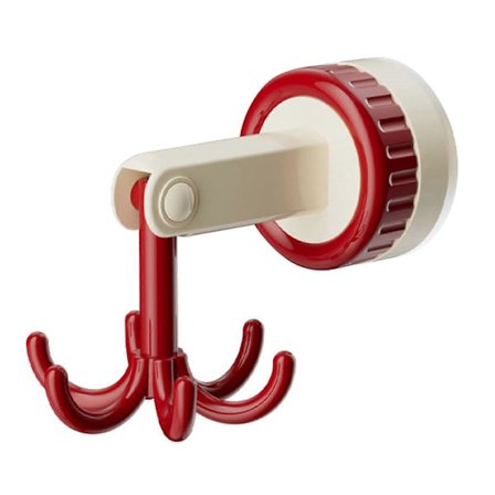 360 astetta kääntyvä kokoontaitettava koukku, poraamaton monitoiminen keittiövälineteline 6 koukulla [DB]