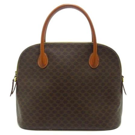 Celine Vintage Pre -owned Canvas HandTas , Bruin , Dames , Maat: ONE Size Vintage Tassen