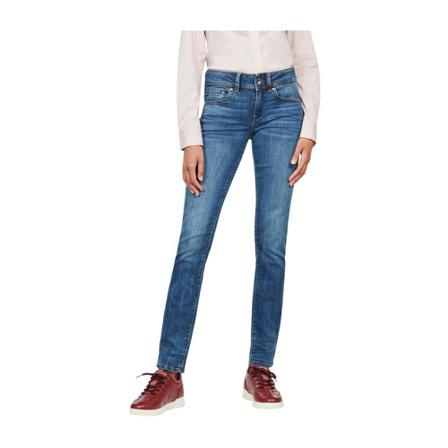 G-star, Slim-fit Jeans Blauw, Dames, Maat:W26 L32,polyester