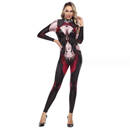 Kvinners Halloween Jumpsuit Bodysuit Cosplay 3d