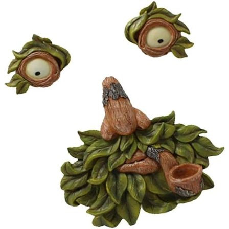 Trädgårdsträd ansikte, trädkramare prydnader utomhus staty trädgård dekoration